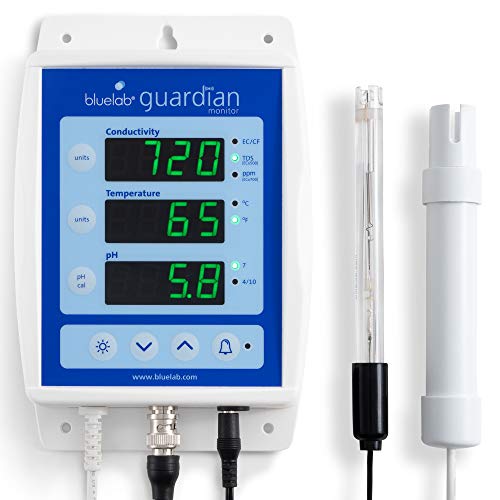 Bluelab MONGUA ガーディアン モニター、簡単な校正で水中の pH、温度、導電率 (TDS) を測...
