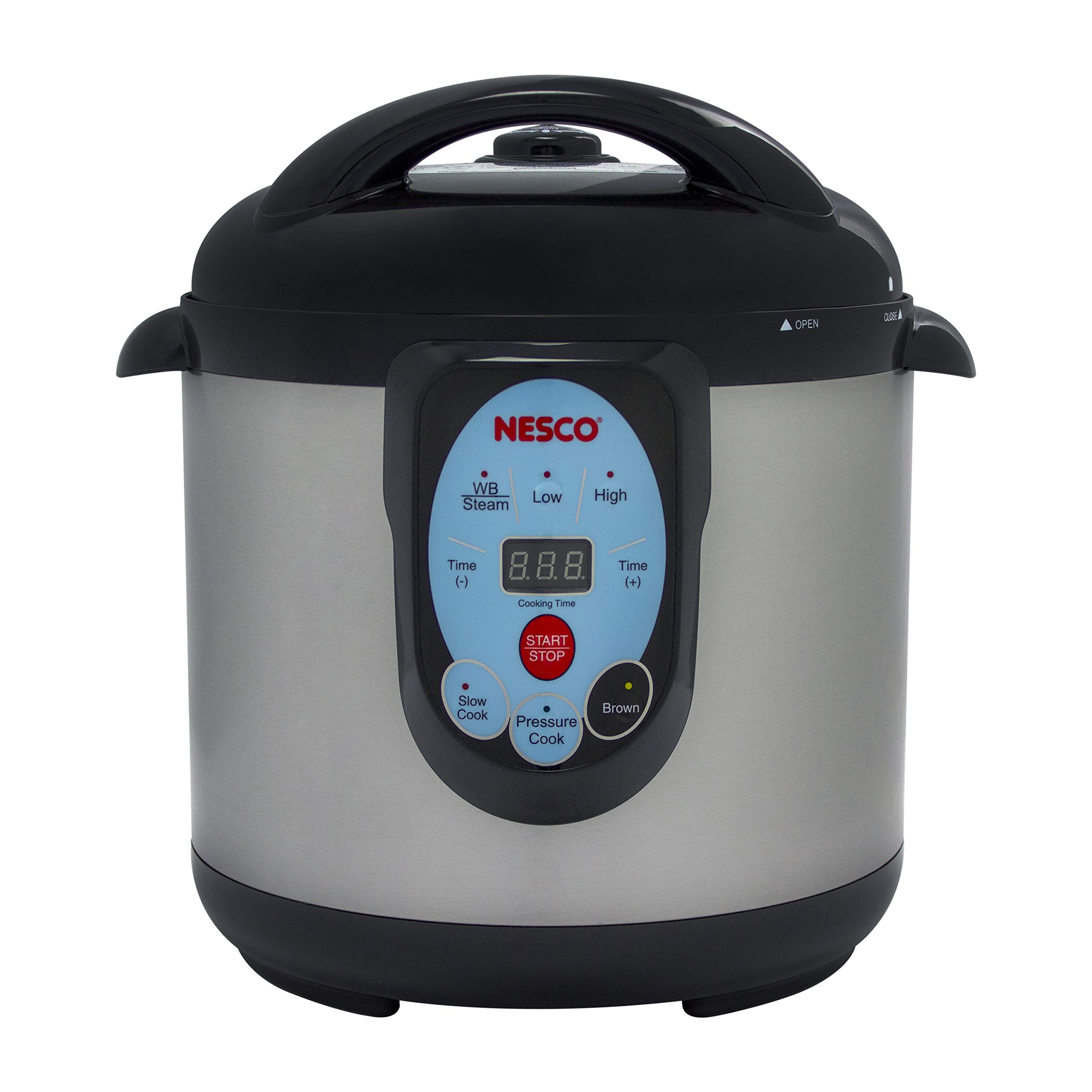 Nesco NPC-9 スマート電気圧力鍋および缶詰缶、9.5 クォート、ステンレススチール