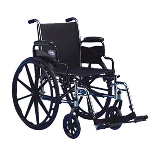  Sx5 軽量マニュアル (高さレッグレスト付き Invacare Tracer サイズ 16 x 16 - S) (主な車椅子の写真はスイングアウェイ フットレストを示しており、付属の...