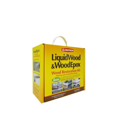  Abatron Wood Restoration 4クォートキットには、2クォートのリキッドウッドエポキシ木材硬化剤/硬化剤と2クォートのWoodEpoxエポキシ木材フィラーが含まれ...