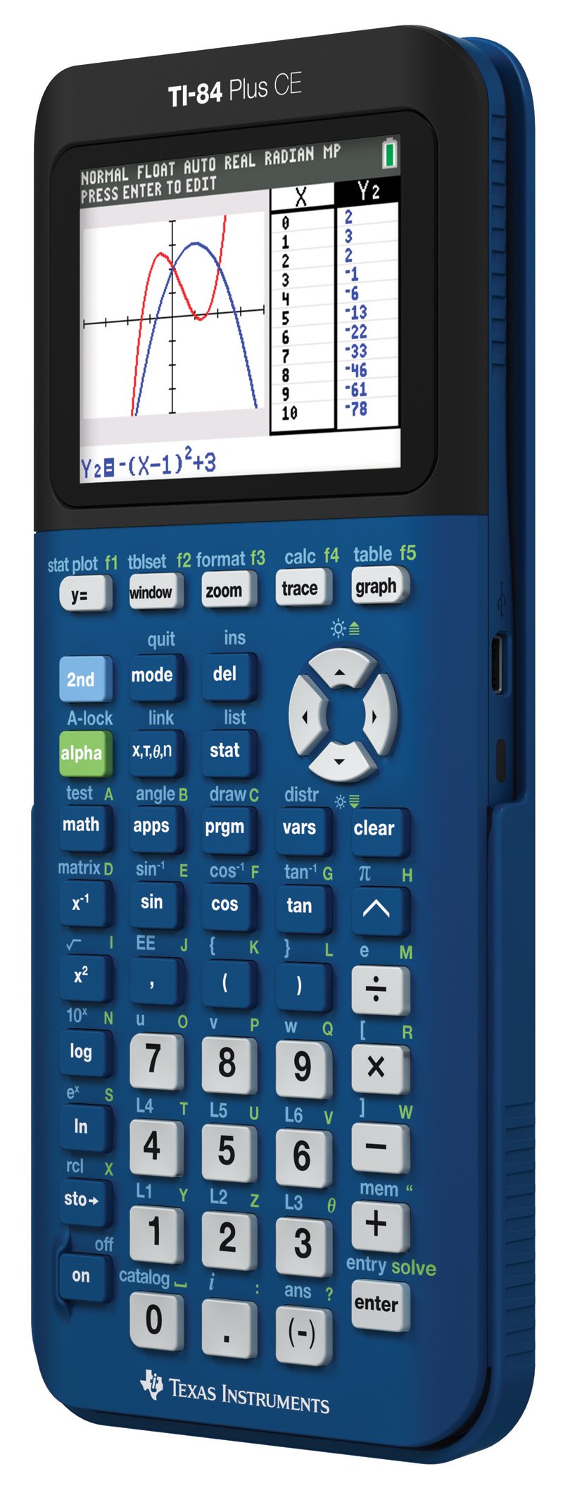 Texas Instruments TI-84 Plus CE デニムグラフ電卓