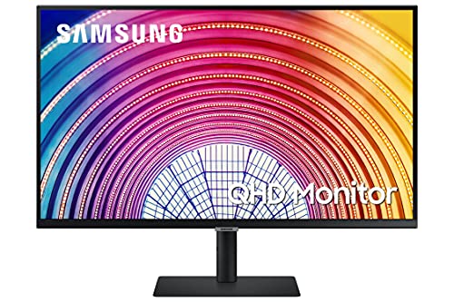  Samsung S60A シリーズ 27 インチ WQHD (2560x1440) コンピュータ モニター、75Hz、IPS パネル、HDMI、HDR10 (10 億色)、高さ調整可能なスタンド、TUV 認定インテリ...