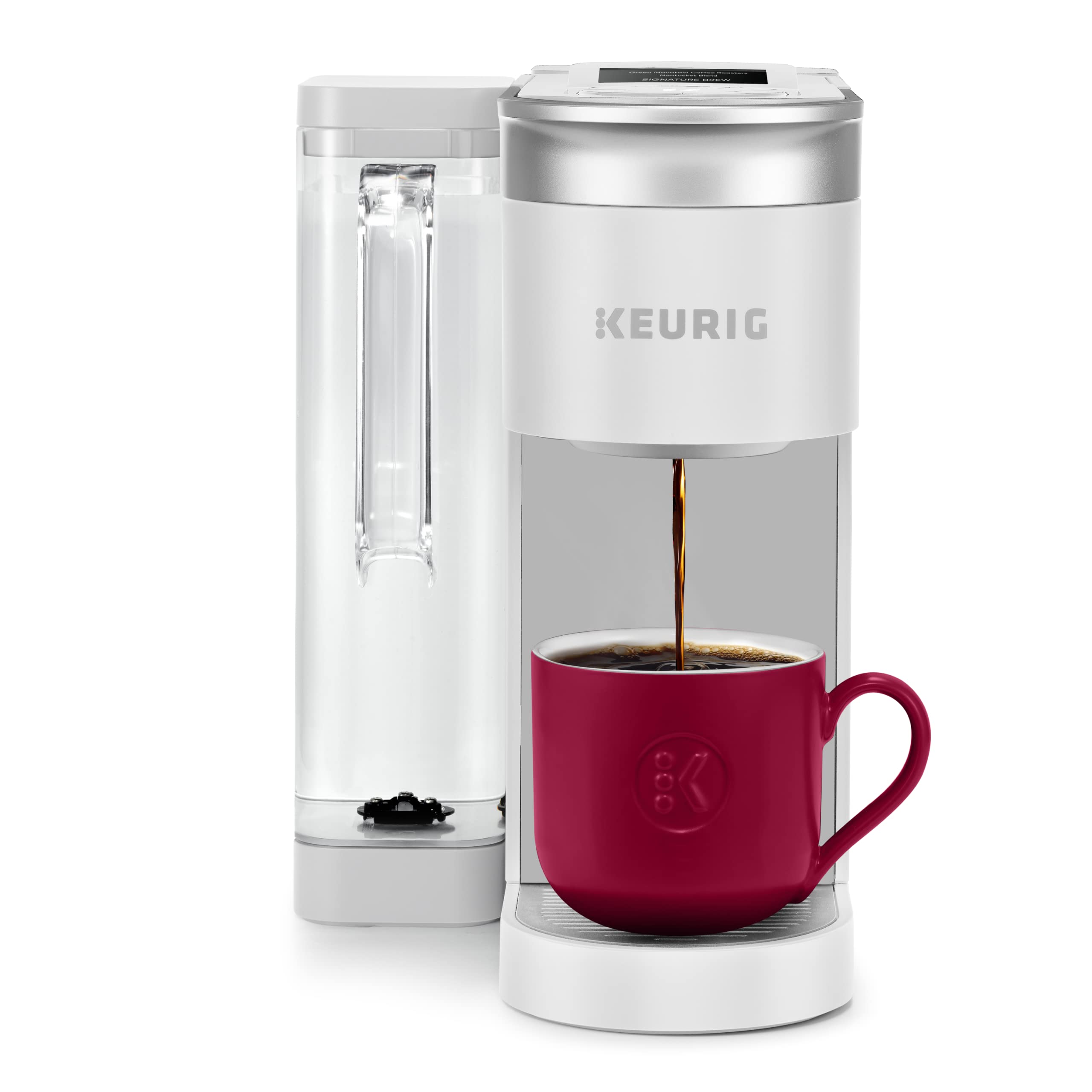 Keurig K-Supreme SMART コーヒーメーカー、マルチストリームテクノロジー、抽出6～12オンスのカップサイズ、ホワイト