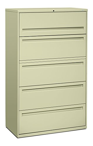 HON 795LL 700 Series 42-Inch 5-Drawer Lateral File with...