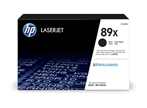 HP オリジナル 89X ブラック高収量トナー カートリッジ | LaserJet Enterprise M507 シリーズ、LaserJet Enterprise MFP M528 シリーズで動作 | CF289X