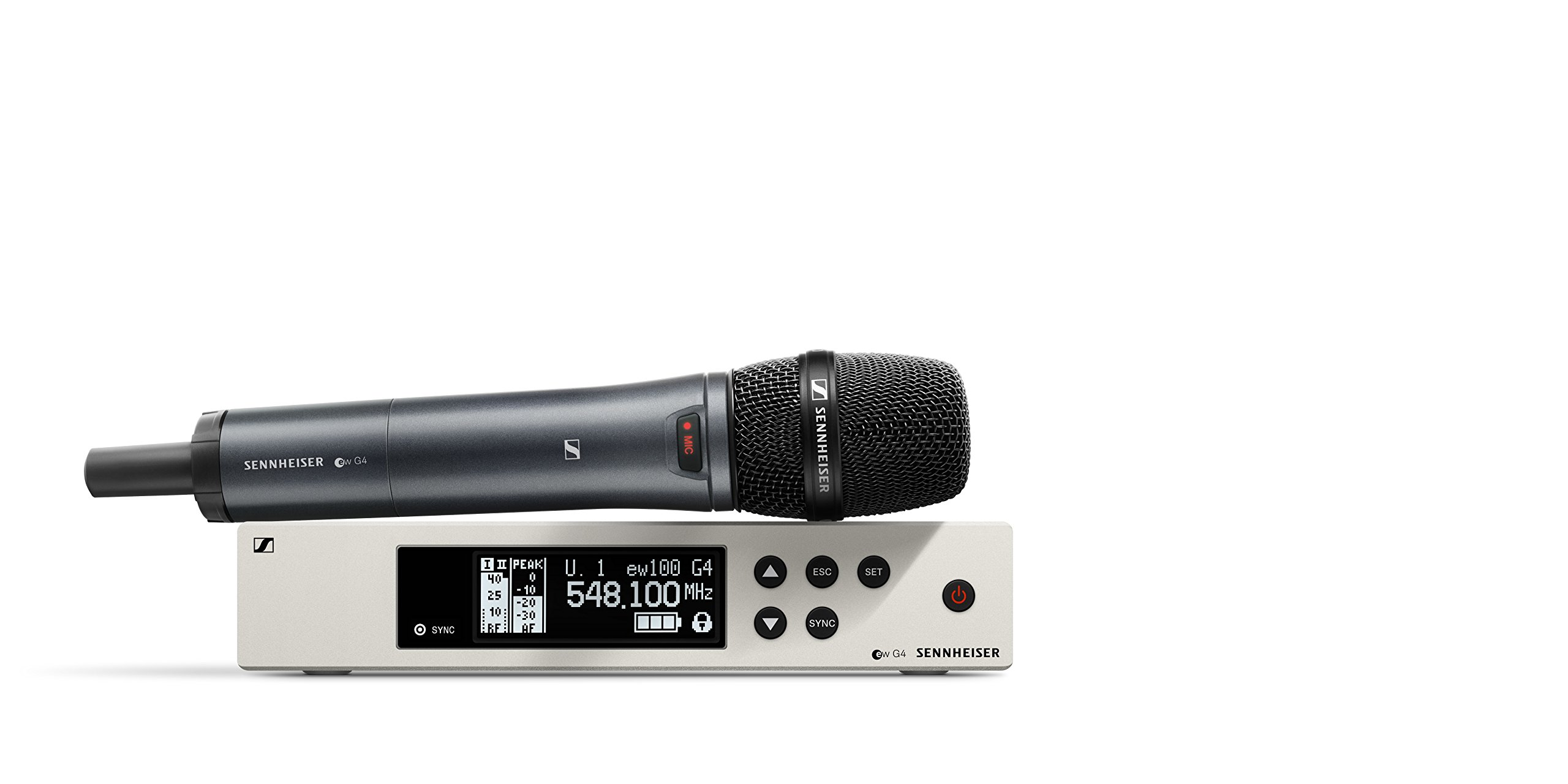 Sennheiser Pro Audio Pro Audio EW 100-835S ワイヤレス ダイナミック カーディオイド マイク システム - A1 バンド (470-516Mhz)、100 G4-835-S-A1