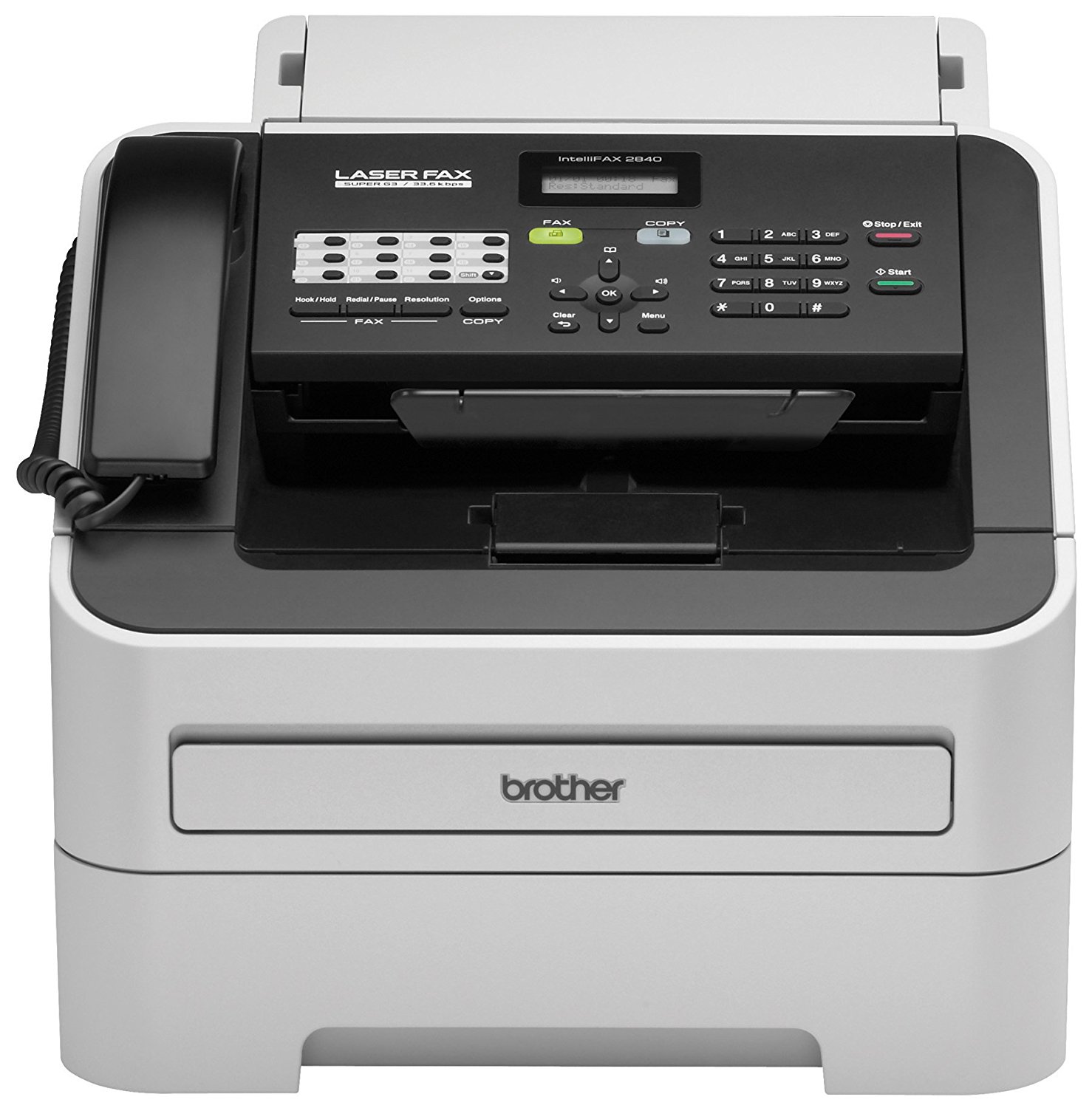 Brother Printer RFAX2840スキャナーとファックス付きワイヤレスモノクロプリンター（認定済み再生品）