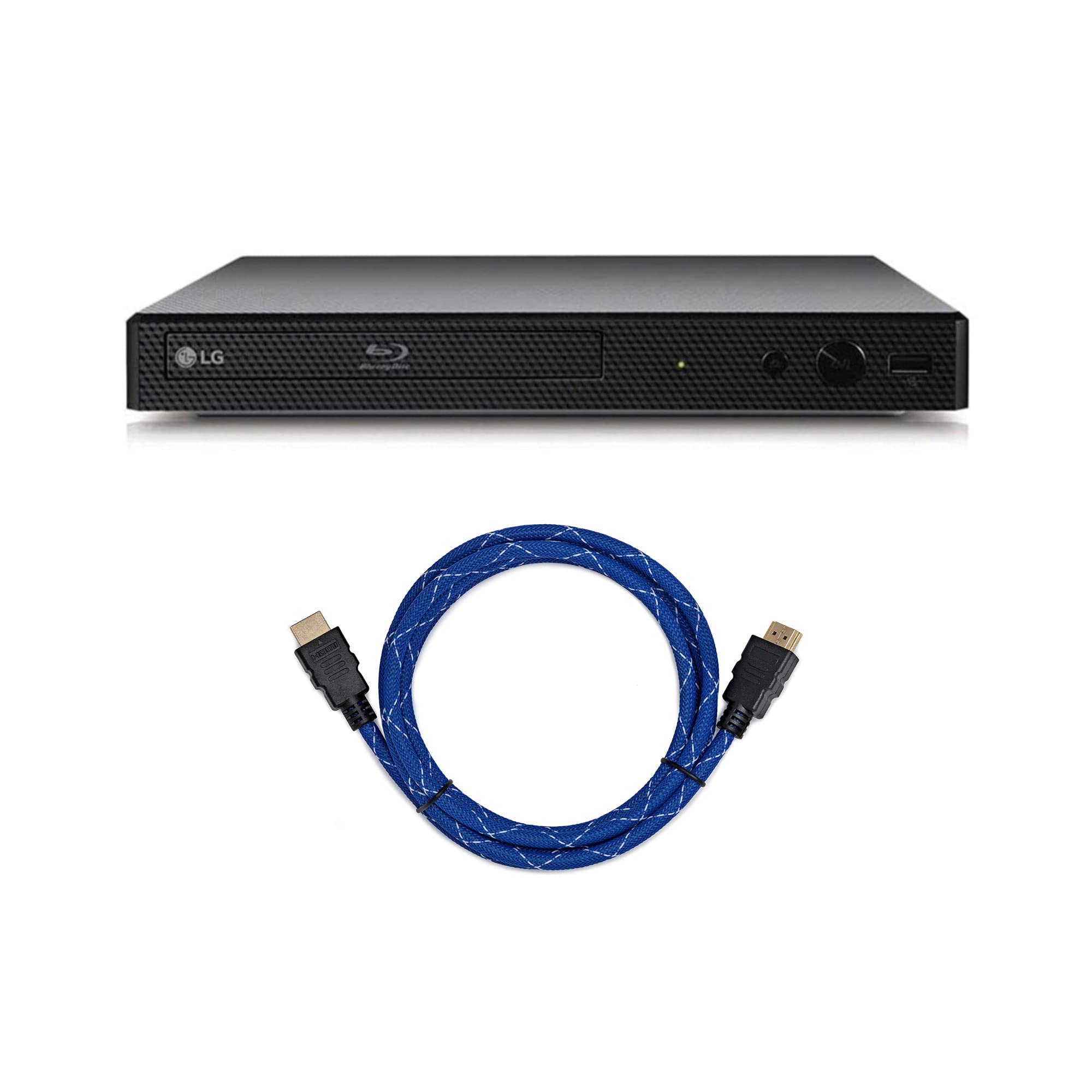 LG BP175 Blu-Ray DVD プレーヤー、HDMI ポートバンドル付き (6 フィート HDMI ケーブル付属)