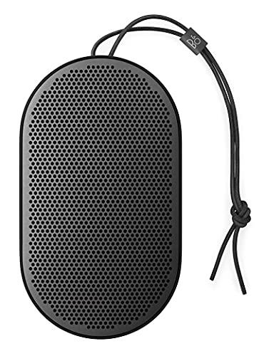 Bang & Olufsen Beoplay P2 ポータブル Bluetooth スピーカー、内蔵マイク付き、ブラック