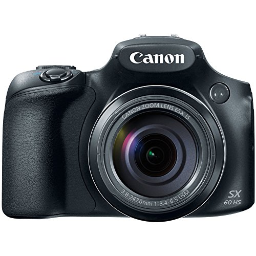 Canon Powershot SX60 16.1MPデジタルカメラ65倍光学ズームレンズ3インチLCDチルトスクリーン（ブラック）