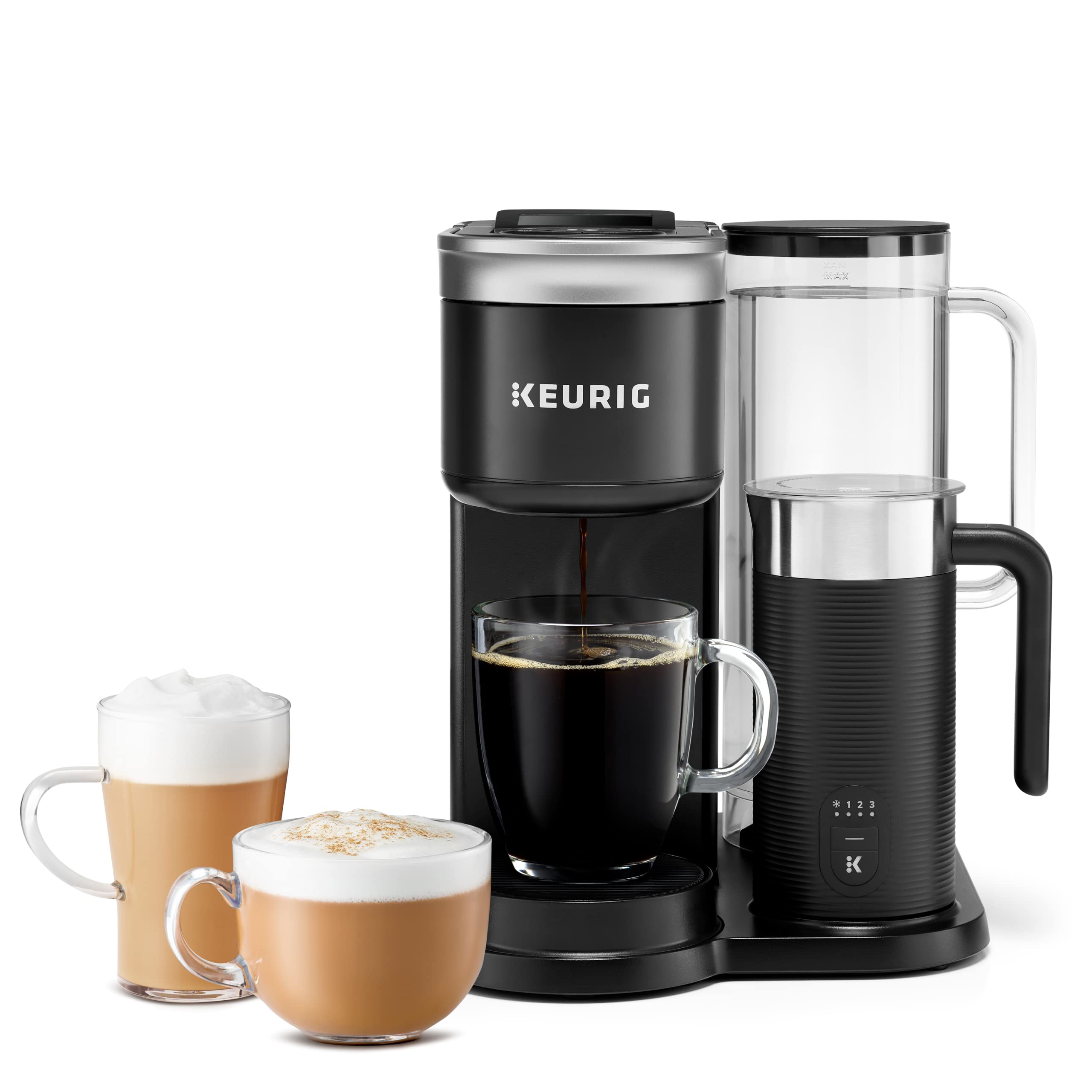 Keurig K-Duo シングルサーブ K カップ ポッド コーヒー、ラテ、カプチーノ メーカー...