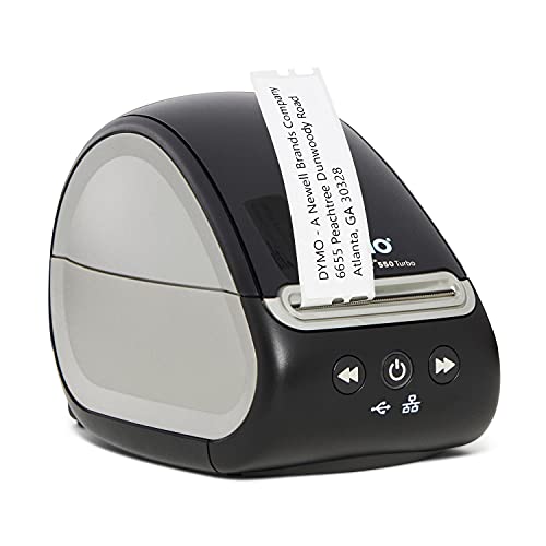 DYMO LabelWriter 550ターボラベルプリンター、高速直接感熱印刷、自動ラベル認識を備えたラベル...