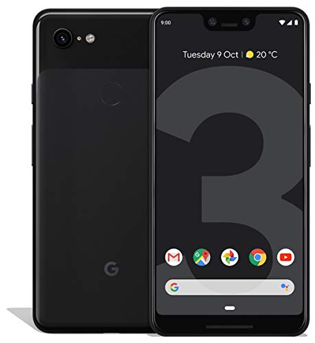 Google Pixel 3 XL 64GB ロック解除済み GSM & CDMA 4G LTE Android フォン、12.2MP リアカメラ & デュアル 8MP フロントカメラ付き - ジャストブラック (リニューアル)