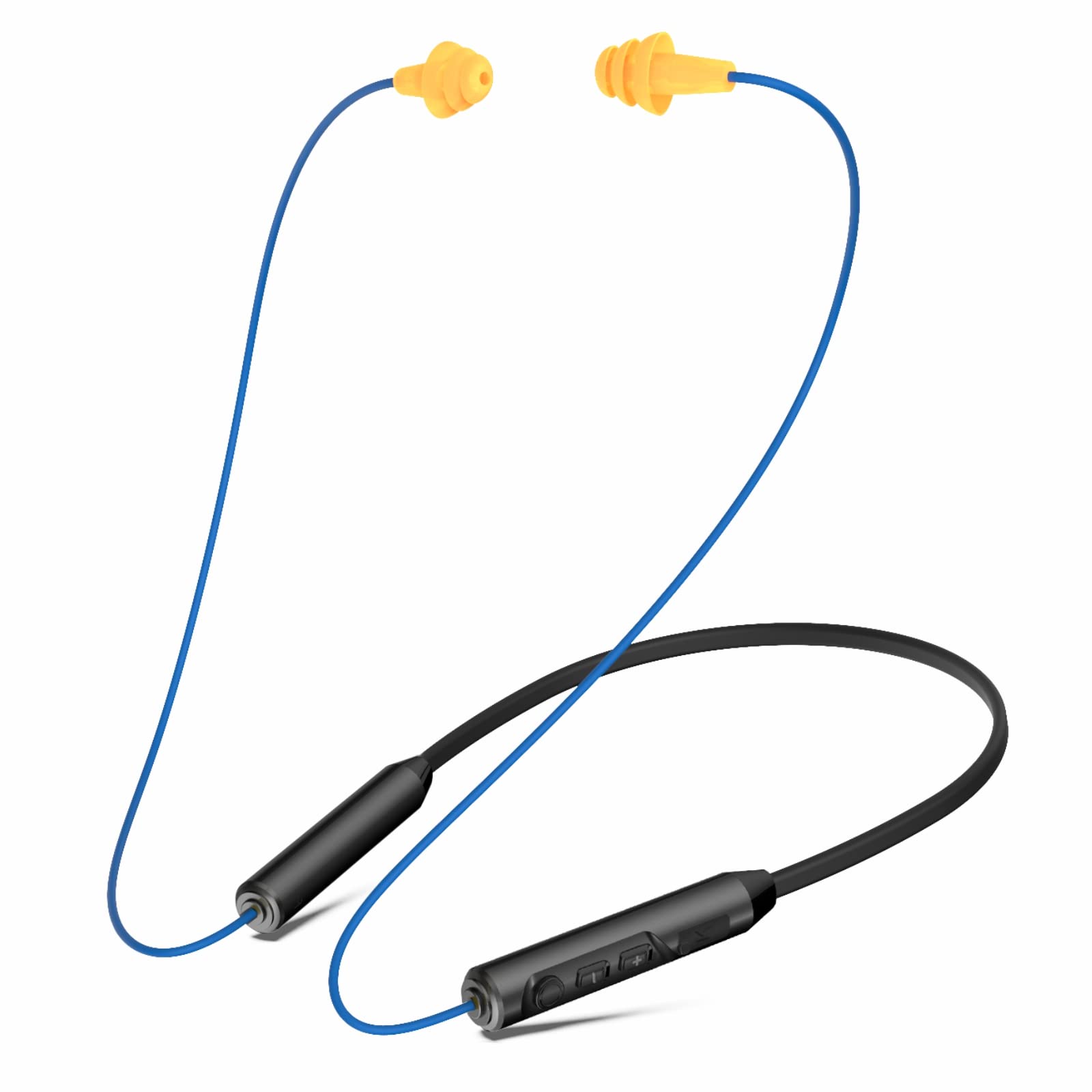  mipeace Bluetooth 耳栓ヘッドフォン、ネックバンドワイヤレスイヤホン耳栓 - 29db ノイズリダクション分離インイヤー耳栓イヤホン、マイクとコントロ...