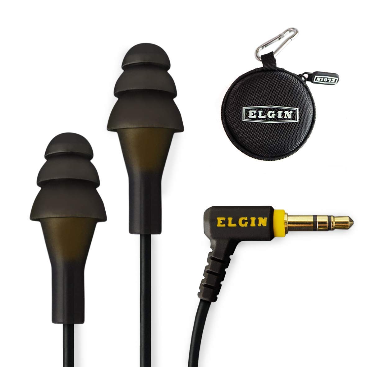 Elgin Ruckus 耳栓イヤフォン | OSHA 準拠のノイズリダクション インイヤー ヘッドフォン : 絶縁耳栓イヤホン
