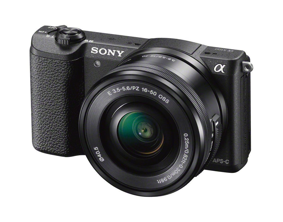 Sony a5100 16-50mmミラーレスデジタルカメラ、3インチフリップアップLCD付き（ブラック）