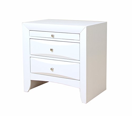 Acme Furniture AC-21704 ナイトスタンド フリーサイズ ホワイト...