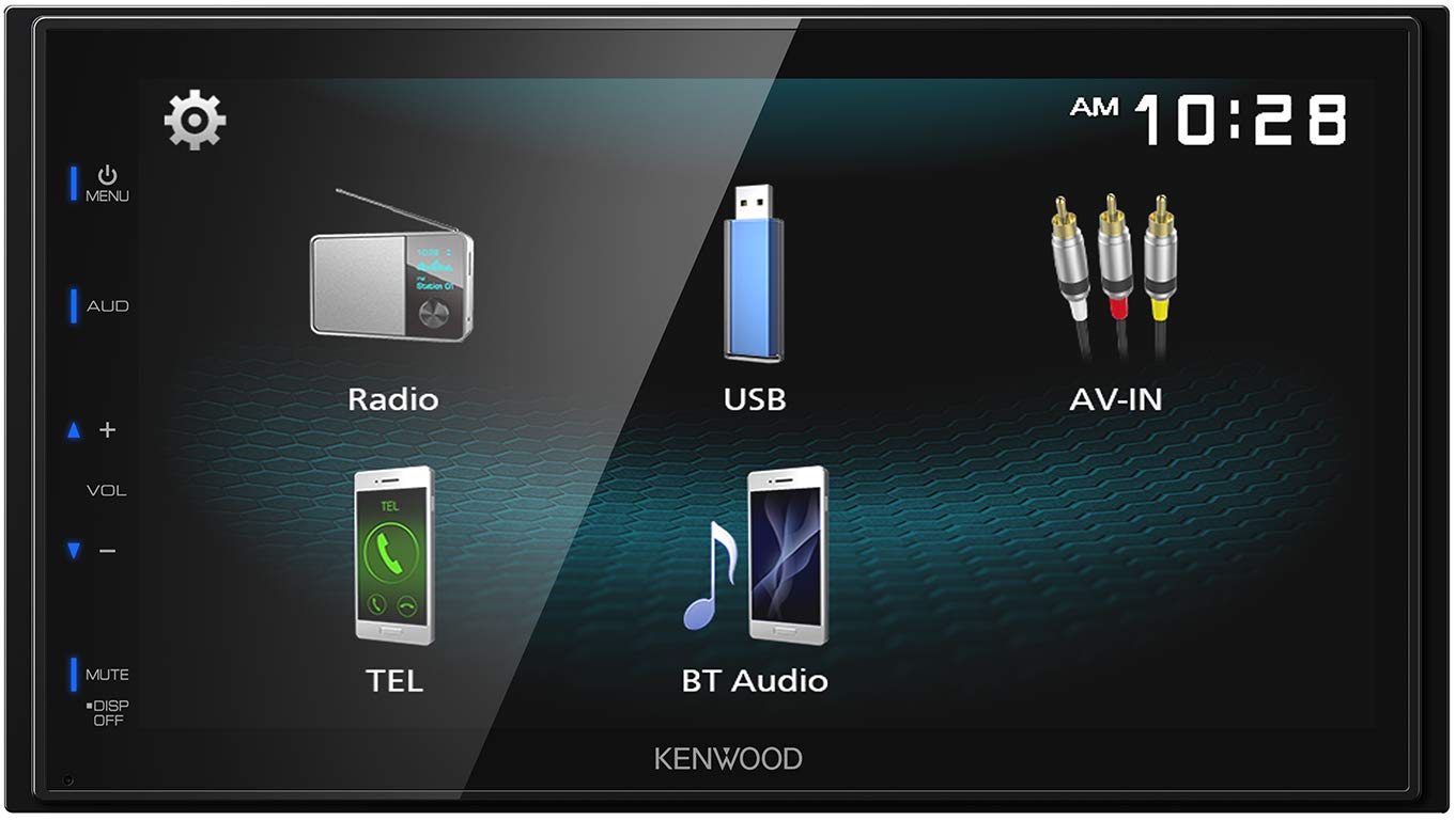 KENWOOD DMX125 / DMX125BT / DMX125BT 6.8 デジタル マルチメディア レシーバー (Bluetooth 付き)