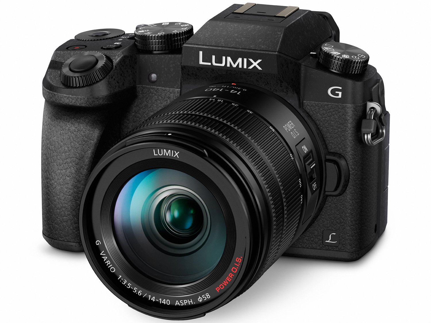 Panasonic LUMIX G7 4Kミラーレスカメラ、14-140mmパワーOISレンズ、16メガピクセル、3インチタッチLCD、DMC-G7HK（USA BLACK）