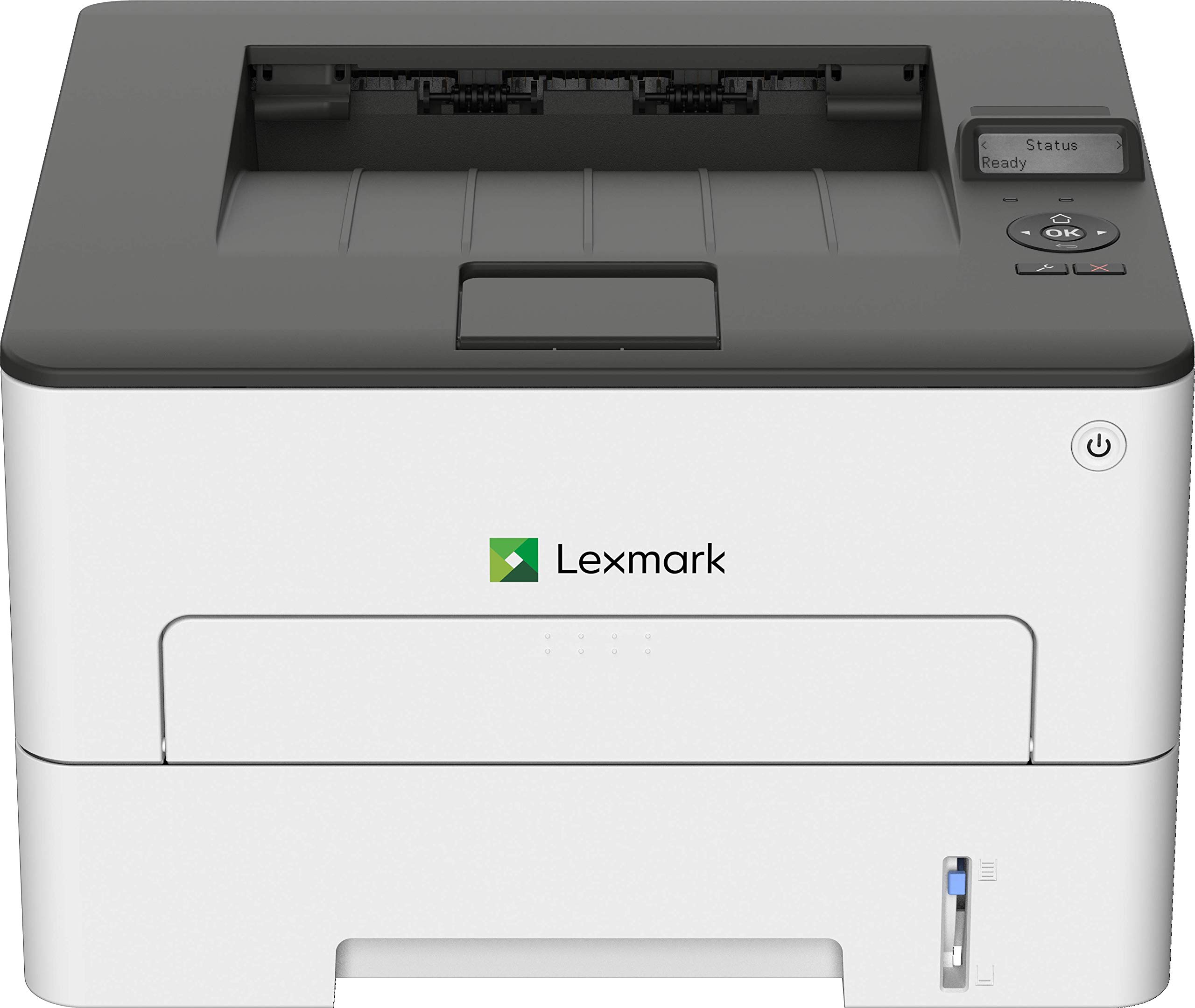 Lexmark B2236dw モノクロ コンパクト レーザー プリンタ、両面印刷、ワイヤレス ネットワーク機能 (18M0100)、ホワイト/グレー、小型
