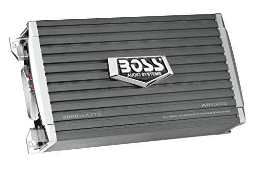 BOSS Audio Systems Systems AR3000D クラス D カーアンプ - 3000 ワット、1 オーム安定、デジタル、モノブロック、MOSFET 電源