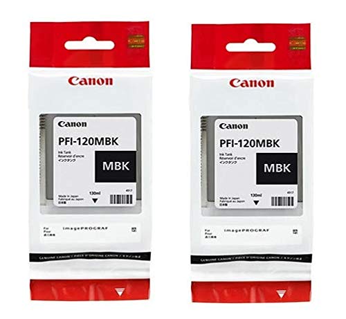 Canon PFI-120MBK 2 顔料マット ブラック 130ml インク タンク (小売パッケージ入り)
