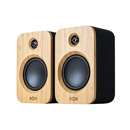 House of Marley Get Together Duo、ワイヤレス Bluetooth 接続と持続可能な素材を備えた強力なブックシェルフ スピーカー