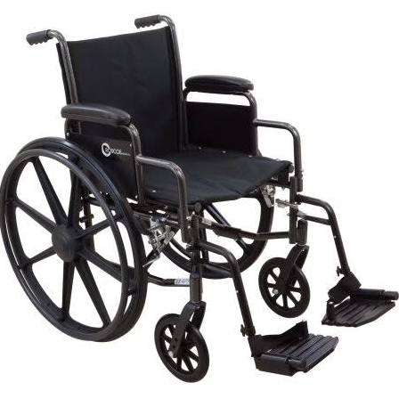 ROSCOE MEDICAL, INC. K3-Lite車椅子、取り外し可能なデスクレングスアームとスイングアウェイフットレスト、16'x 16 '（シングル[各-1]）