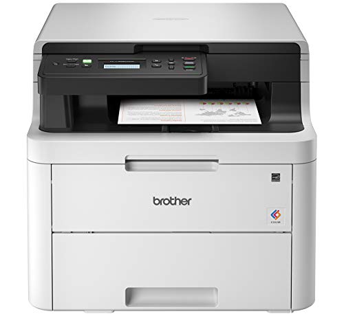  Brother Printer ブラザーHL-L3290CDWコンパクトデジタルカラープリンターは、便利なフラットベッドコピー＆スキャン、ワイヤレス印刷と両面印刷、Amazon...