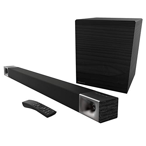 Klipsch Cinema 600 サウンドバー 3.1 ホームシアター システム (HDMI-ARC 付き) セットアップが簡単、ブラック