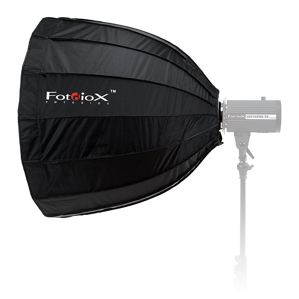  Fotodiox ディープ EZ-Pro 28 インチ (70cm) パラボリック ソフトボックス - エイリアン ミツバチと互換性のある Balcar インサート付きのクイック折りたた...