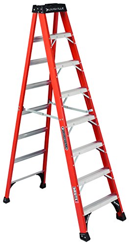 Louisville Ladder 8フィートグラスファイバーステップラダー、375ポンド容量、FS1408H...