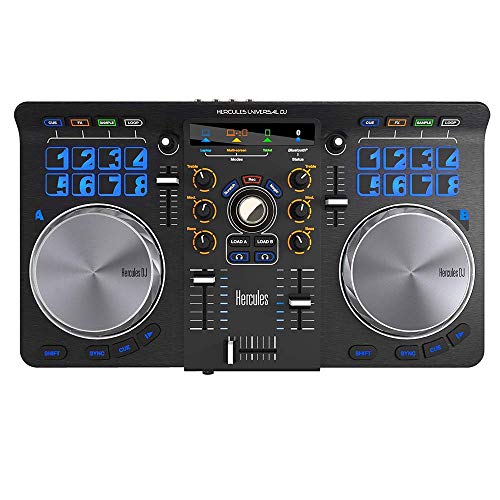  Hercules DJ ヘラクレスユニバーサルDJ |ワイヤレスタブレットとスマートフォンを統合した Bluetooth + USB DJ コントローラー、フル DJ ソフトウェア DJUCED...