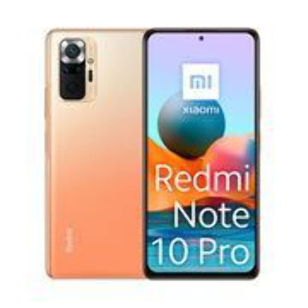  Xiaomi Redmi Note 10 Pro デュアル 128GB 6GB RAM 工場出荷時ロック解除済み (GSM のみ | CDMA なし - Verizon/Sprint と互換性なし) 国際バージョン - グラデーション ブロンズ...