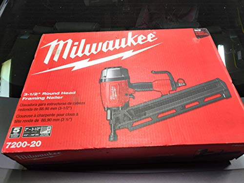 Milwaukee 空気圧 3-1/2 インチ 21 度全丸頭フレームネイラー