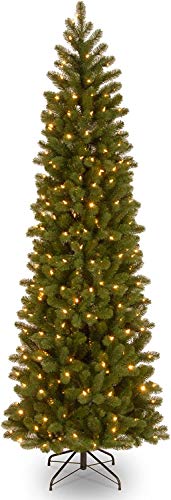  National Tree Company Company 'Feel Real 点灯人工クリスマスツリーには、事前に張られた白いライトが含まれていますダウンスイープダグラスファーペンシ...