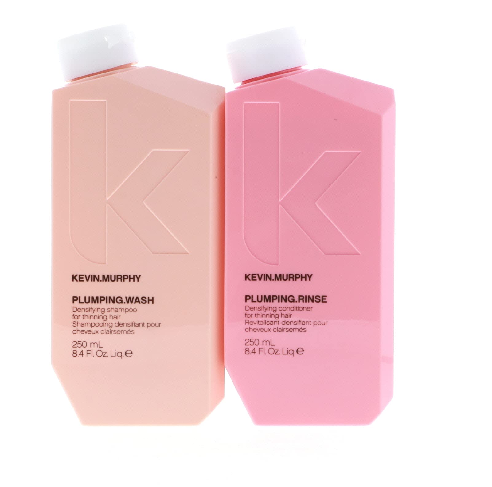 KEVIN MURPHY 薄くするためのプランピング ウォッシュとリンス デンシファイング デュオ セット、8.4 液量オンス 2 個 (1 個パック)