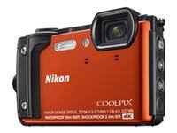 Nikon TFT LCD付きW300防水水中デジタルカメラ、3フィート、オレンジ（26524）