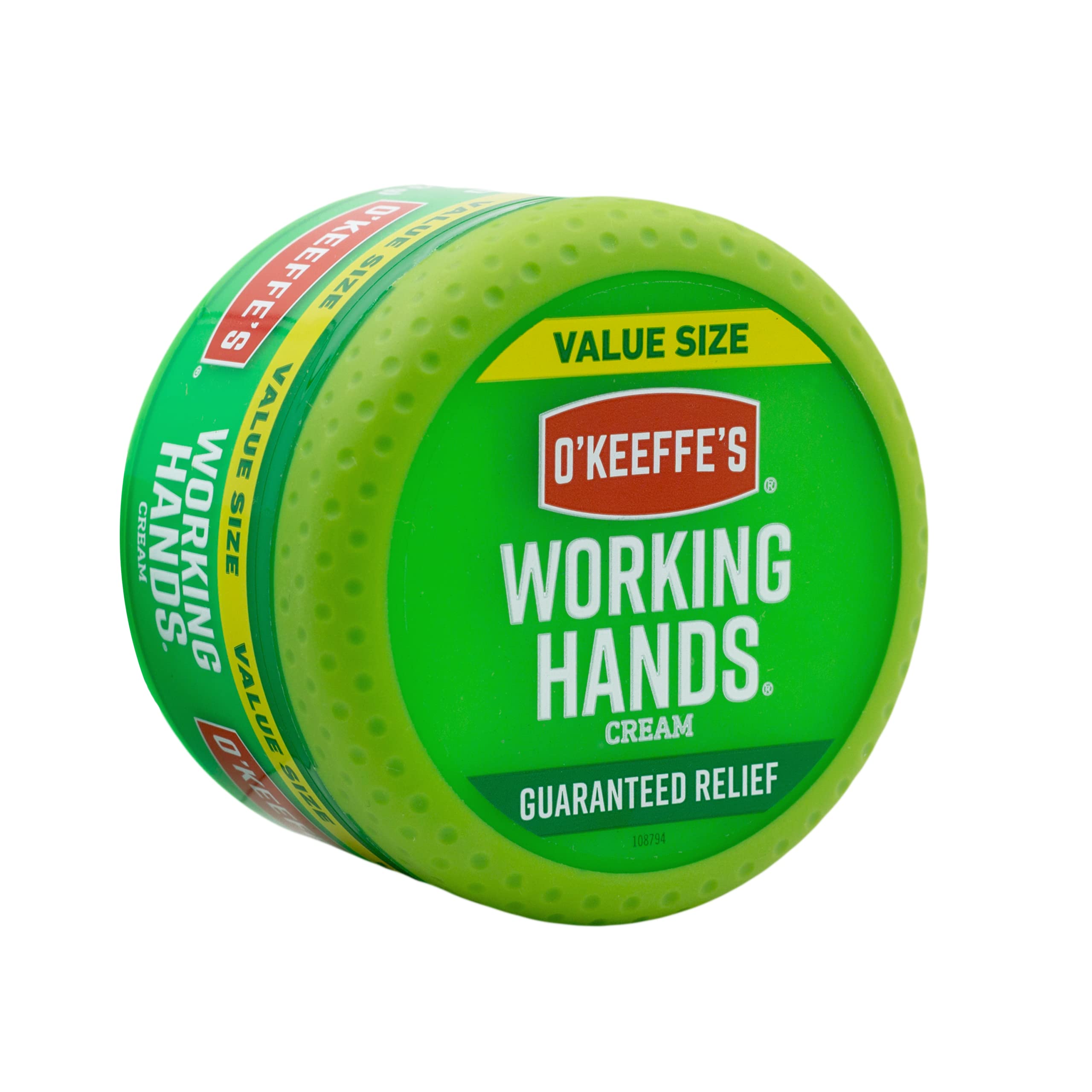 O'Keeffe's Working Hands ハンドクリーム、極度の乾燥、ひび割れた手用、6.8 オンス ジャー (お得なサイズ、2 個パック)