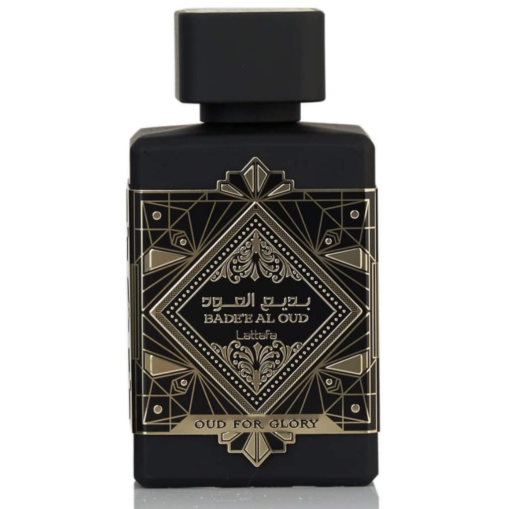  Lattafa Perfumes Bade'e Al Oud for Glory EDP - オードパルファム 100ML (3.4オンス) |東洋の錬金術 |沈香とパチョリのベースノートの上にスパイシーなノートで始...