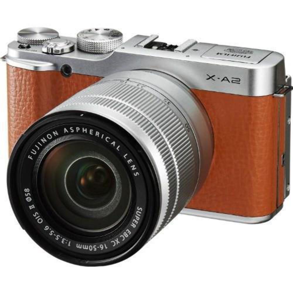 EBasket 富士フイルムX-A216-50mmレンズ付きミラーレスデジタルカメラ（ブラウン）-国際版（保証なし）