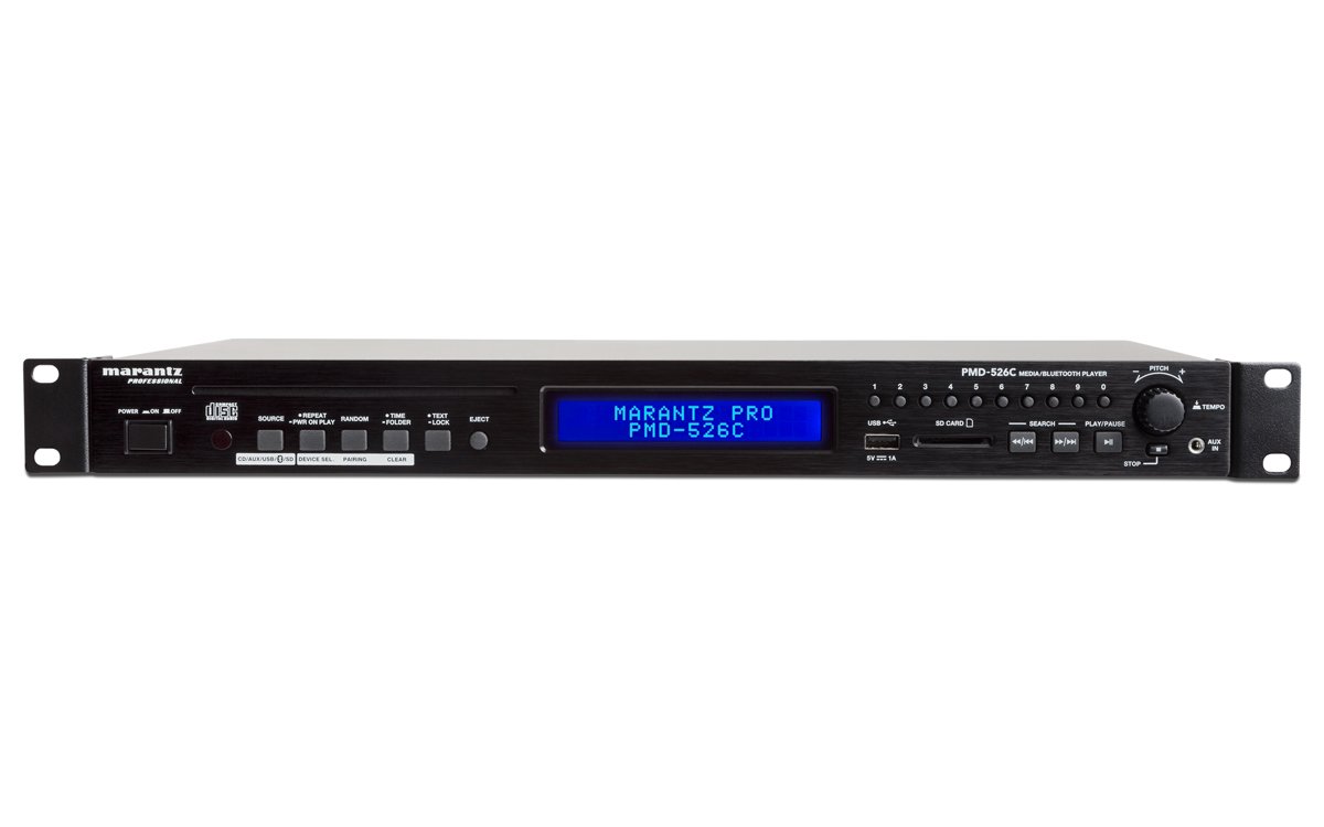 Marantz Professional PMD-526C | RS-232 コントロール付き CD/メディア/Bluetooth プレーヤー