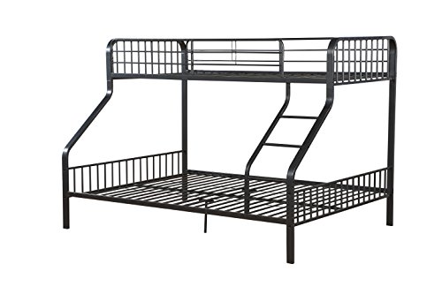 Acme Furniture AC-37605 ベッド、ツイン X-Large/クイーン、ガンメタル