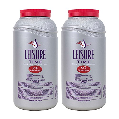 Leisure Time E5-02 スパ 56 スパおよびホットタブ用塩素化顆粒、5 ポンド、2 パック