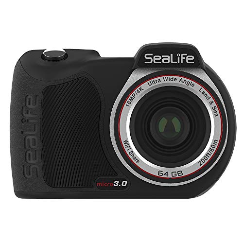 SeaLife Micro 3.0 64GB、16mp、水中写真とビデオ用の4K水中カメラ、簡単なセットアップ...