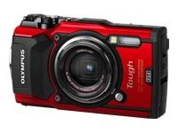 Olympus TG-5防水カメラ、3インチLCD、赤（V104190RU000）