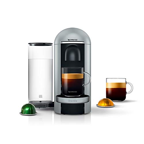 Breville-Nespresso USA ネスプレッソVertuoPlusデラックスコーヒーとエスプレッソマシン、シルバー