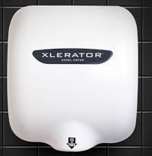 XLERATOR HAND DRYERS XLERATOR XL-W ホワイトメタル 110/120V 1.1 ノイズ低減ノズルハンドドライヤー、速度と熱制御付き