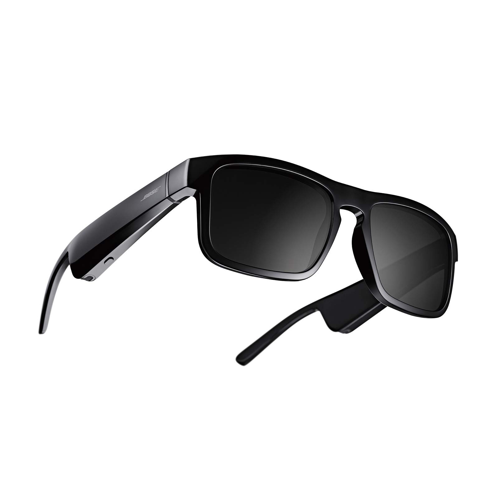 BOSE Frames Tenor、スマートグラス、Bluetooth オーディオサングラス、オープンイヤーヘッドフォン付き、長方形、ブラック