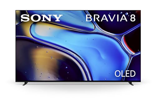 Sony 55 Inch OLED 4K Ultra HD TV BRAVIA 8 Smart Google TV with Dolby Vision HDR and Exclusive Features for PlayStation®5 (K-55XR80), 2024 Model